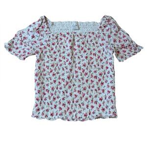 Abercrombie Kids Girls short-sleeve smocked top SKU: 647224929 size 11/12